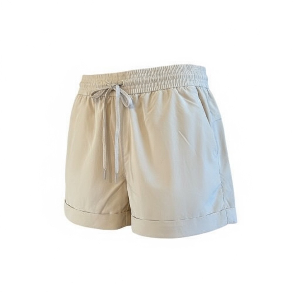 Lululemon drawstring adjustable waist shorts light purple size 10
